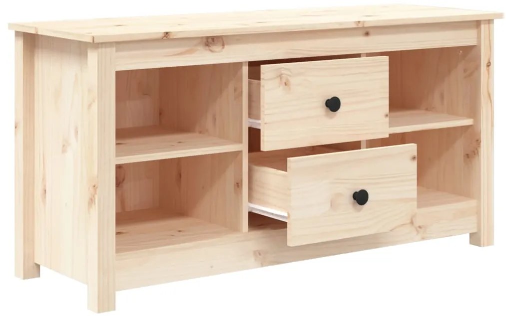 vidaXL Έπιπλο Τηλεόρασης 103 x 36,5 x 52 εκ. από Μασίφ Ξύλο Πεύκου