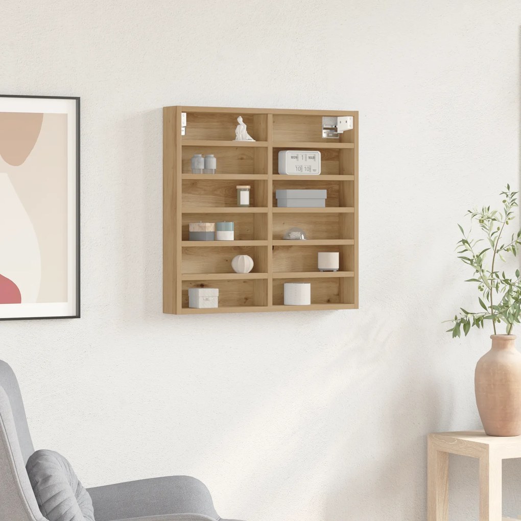 vidaXL Βιτρίνα Καμπίνα από Ξύλο Δρυός 60x8,5x58 εκ. Συνθετικό Ξύλο