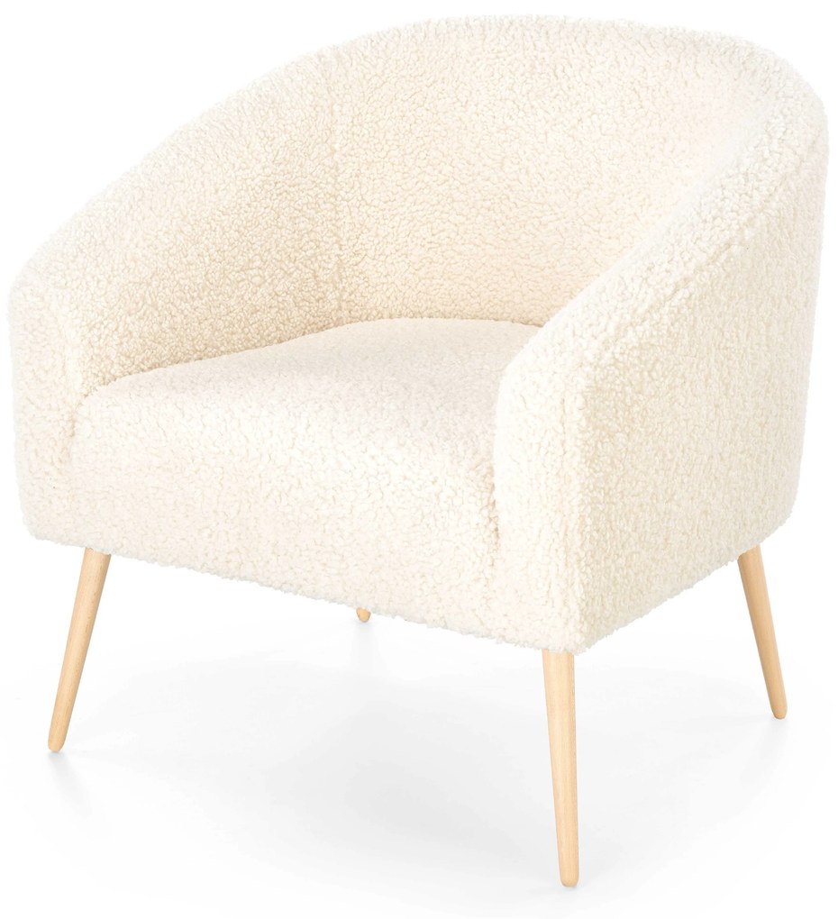 GRIFON 2 leisure armchair cream / natural DIOMMI V-CH-GRIFON_2-FOT-KREMOWY