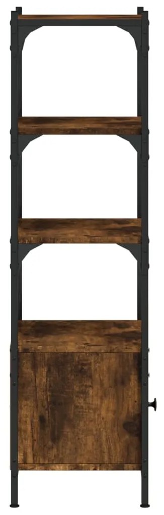 vidaXL Βιβλιοθήκη 3 Επιπέδων Καπν. Δρυς 41x30x109,5 εκ. Επεξεργ. Ξύλο