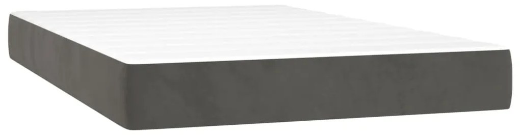 ΚΡΕΒΑΤΙ BOXSPRING ΜΕ ΣΤΡΩΜΑ ΣΚΟΥΡΟ ΓΚΡΙ 120X200 ΕΚ. ΒΕΛΟΥΔΙΝΟ 3141474