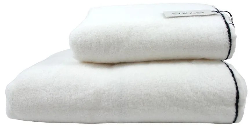 Πετσέτα Purity White-Black Cyxo Body 80x160cm 100% Βαμβάκι