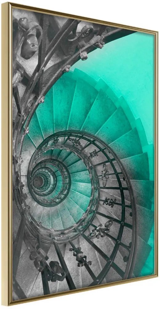 Αφίσα - Stairway to Nowhere - 20x30 - Χρυσό - Χωρίς πασπαρτού