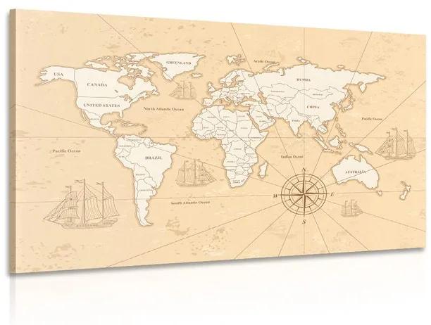 Εικόνα ενδιαφέροντος μπεζ παγκόσμιου χάρτη