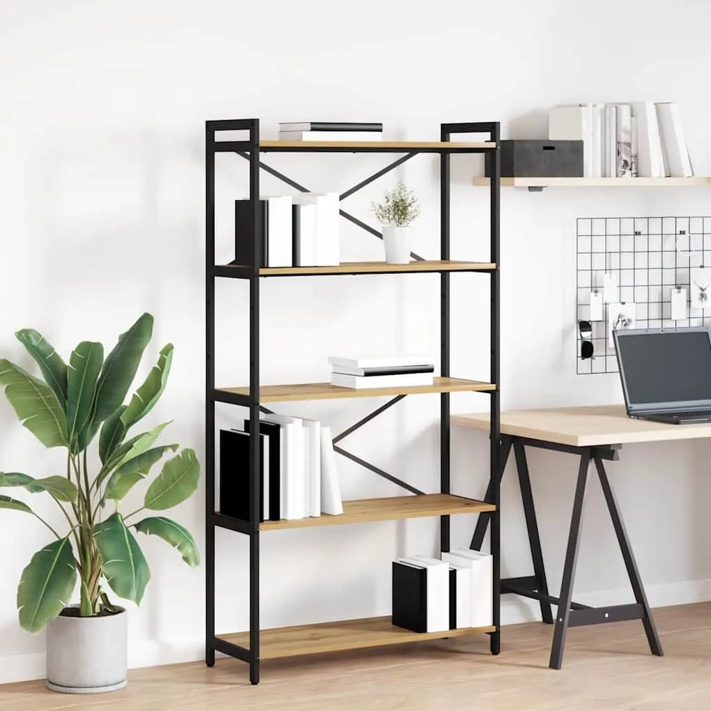 Ράφι Βιβλίων Artisan Oak 80 x 30 x 155 εκ Επεξεργασμένο ξύλο