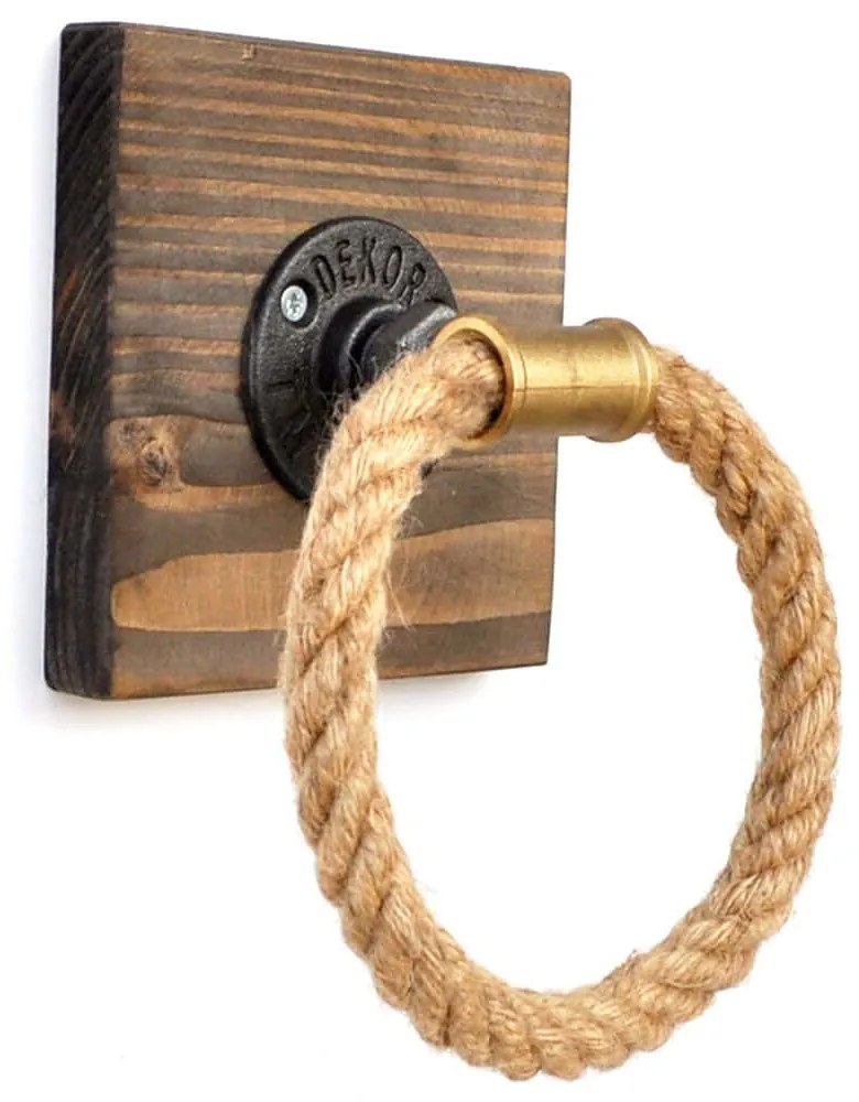 Κρεμάστρα Πετσέτας 792EVL2717 14x10x14cm Multi Hanah Home Σχοινί,Μέταλλο