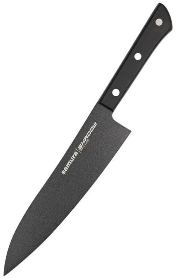 Μαχαίρι Grand Santoku Shadow SH-0096 20,5cm Black Samura Ανοξείδωτο Ατσάλι