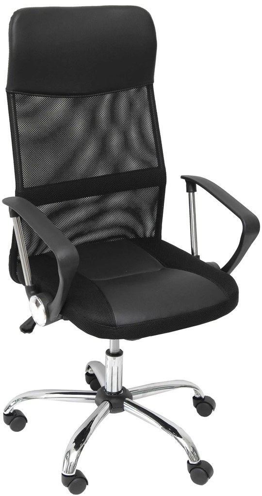 VELCO Pro Systems ΚΑΡΕΚΛΑ ΓΡΑΦΕΙΟΥ ΜΑΥΡΗ- ΔΙΑΣΤΑΣΕΙΣ: 60x60x109/118 cm- ΕΠΙΦΑΝΕΙΑ ΔΙΑΤΡΗΤΟ &amp; PVC velco-66-18658-1