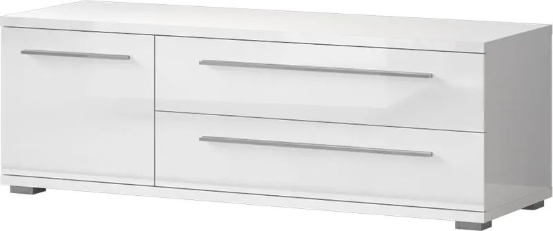 Έπιπλο τηλεόρασης Realm 1D2S-Μήκος: 135 εκ.-Λευκό