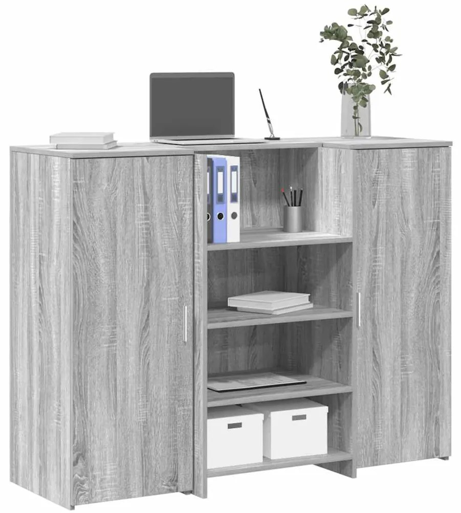 vidaXL Γραφείο υποδοχής 135x50x103,5 εκ. Επεξεργασμένο Ξύλο