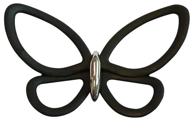 Black Metal Butterflies 3D μεταλλικές - 24007