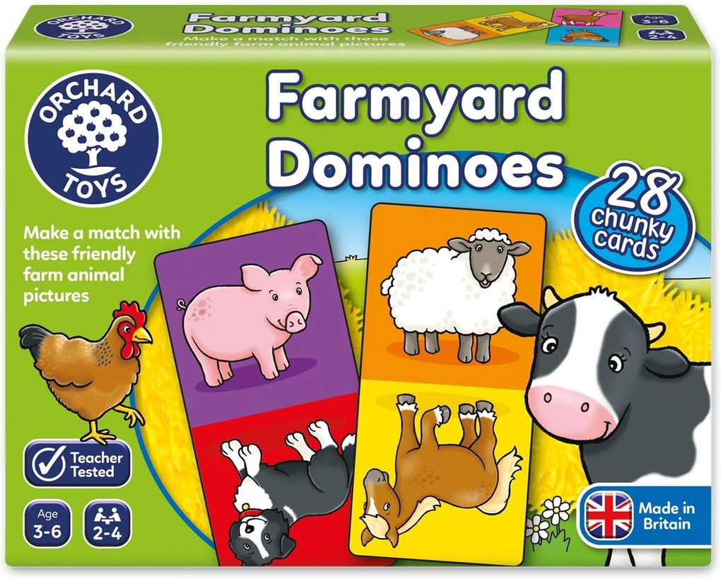 Farmyard Dominoes Game Orchard Toys