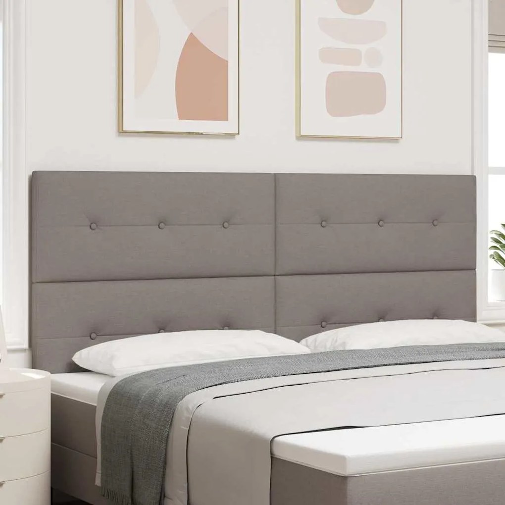 vidaXL Κεφαλάρι με κεφαλάρι Taupe 200 cm ύφασμα