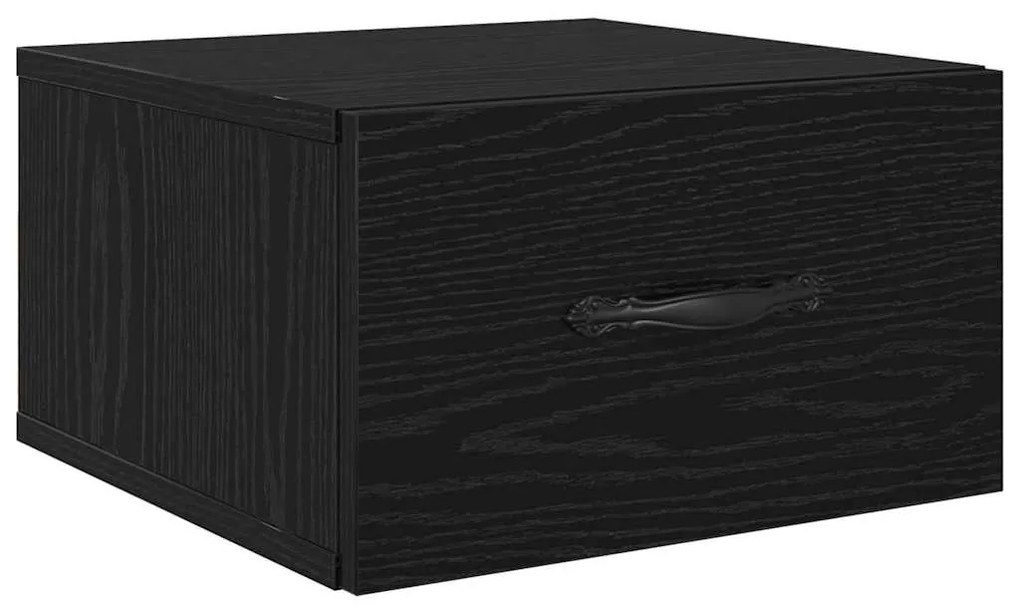 vidaXL Κομοδίνο 2 pcs Μαύρη δρυς 35 x 35 x 20 εκ Επεξεργασμένο ξύλο