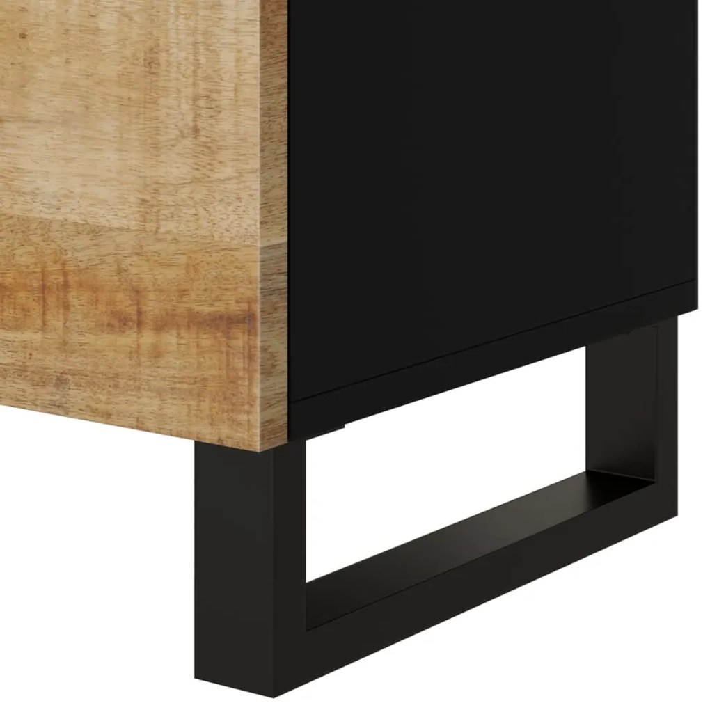 vidaXL Κομοδίνο 50x33x62 εκ. Μασίφ Ξύλο Μάνγκο &amp; Επεξεργασμένο Ξύλο