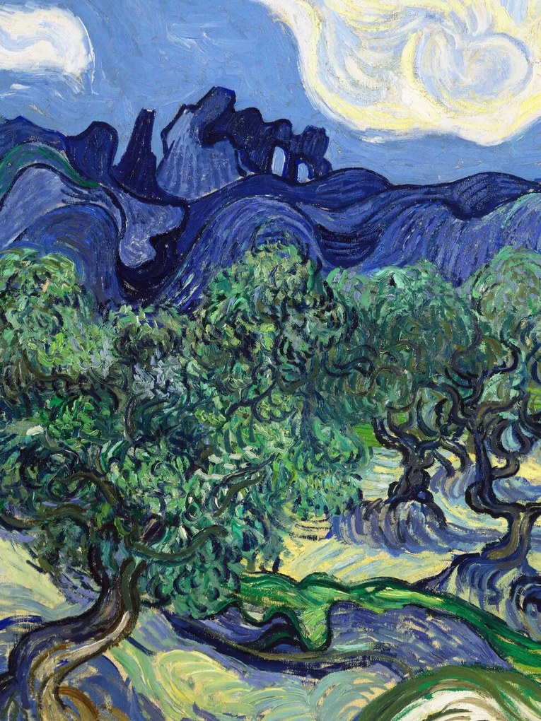 Εκτύπωση έργου τέχνης The Olive Trees (Portrait Edition) - Vincent van Gogh, (30 x 40 cm)
