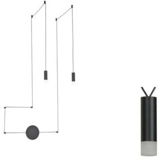 Φωτιστικό Τοίχου - Οροφής YL22C2BK 2ΧG9 2x D3,6XH13 Black Aca Decor Aluminium
