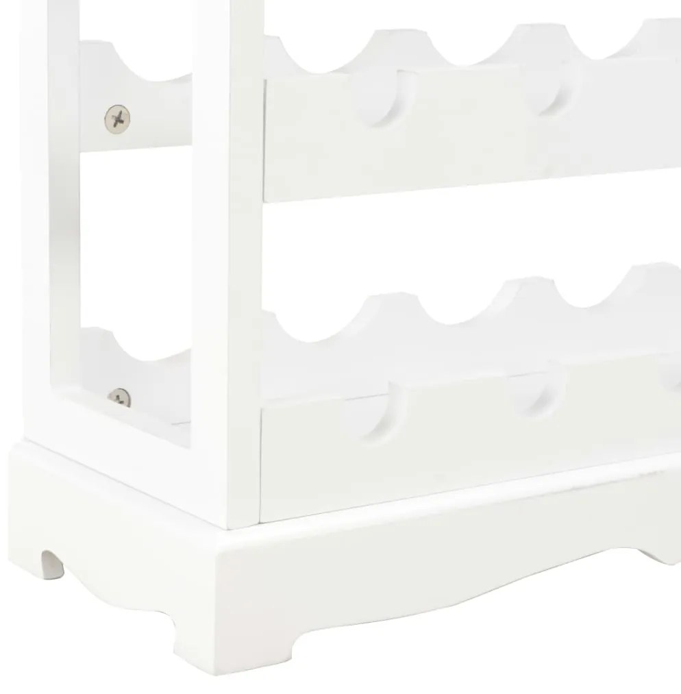 Κάβα Κρασιών Λευκή 70 x 22,5 x 70,5 εκ. από MDF 280065