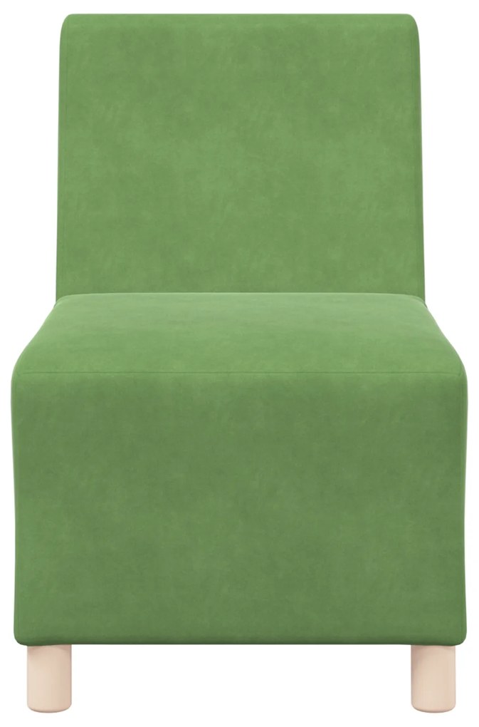 vidaXL Καναπέδες 3 pcs Ανοιχτό πράσινο 55 x 74 x 82 εκ. Βελούδο