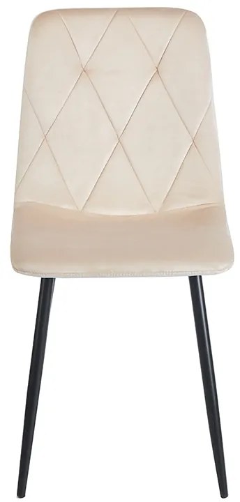 EVA BEIGE VELVET ΥΦΑΣΜΑ ΚΑΡΕΚΛΑ ΜΕΤΑΛΛΙΚΗ