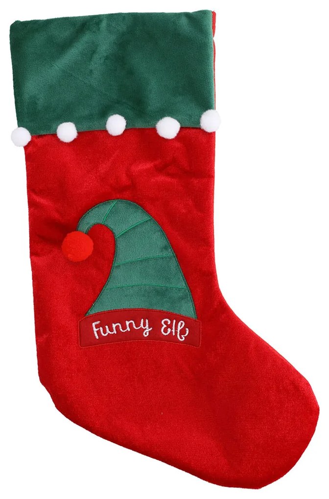 Χριστουγεννιάτικη Κάλτσα (22x53) K-M Funny Elf AAO200020