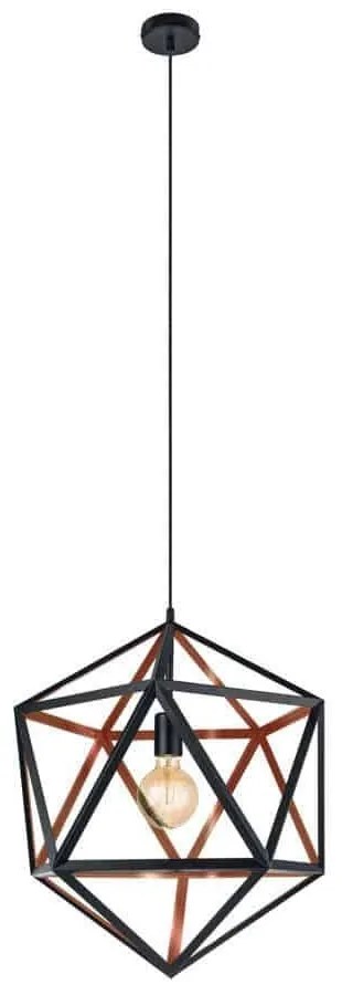 Φωτιστικό Οροφής Ø460 'Embleton 1 43349 Black-Copper Eglo Metal