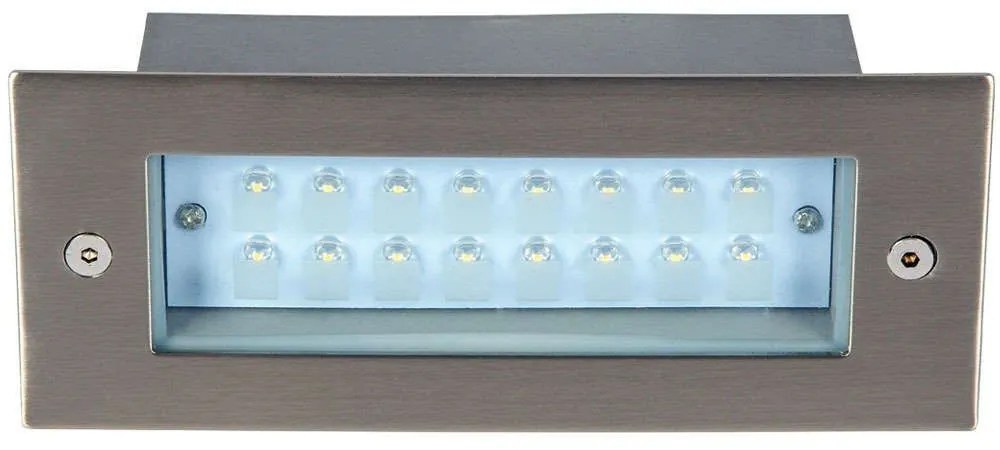 Φωτιστικό Τοίχου VK/02013/MC/BL 17x6,8cm Led 1,6W BLUE IP54 Nickel VKLed