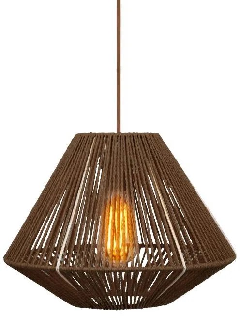Φωτιστικό Οροφής Μονόφωτο Cordon 4 C240 Fylliana Καφέ 35x30 εκ. 35x35x110 εκ.