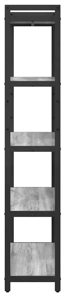 vidaXL Βιβλιοθήκη Γκρι sonoma 80 x 30 x 153 εκ Επεξεργασμένο ξύλο