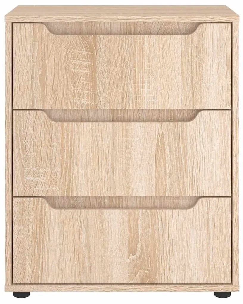 Sideboard VISNES Δρυς Sonoma 60x40x73 cm Ξύλο μηχανής - Καφέ