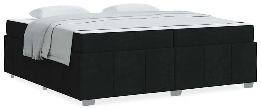 vidaXL Σκελετός Κρεβατιού Μαύρο 200 x 200 cm ύφασμα