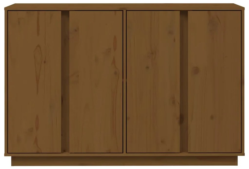 vidaXL Ντουλάπι Καφέ Μελί 120x35x80 εκ. από Μασίφ Ξύλο Πεύκου