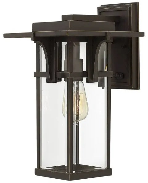 Απλίκα Φωτιστικό Τοίχου E27 60W IP44 Μπρονζέ Manhattan HK-MANHATTAN2-M Elstead Lighting HK-MANHATTAN2-M Μπρονζέ