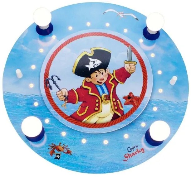 Φωτιστικό Οροφής Μπλε Πειρατής Capt'n Sharky 130834 Elobra-130834-Μπλε 130834