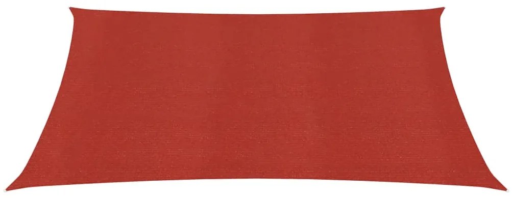 vidaXL Πανί Σκίασης Κόκκινο 4,5 x 4,5 μ. από HDPE 160 γρ./μ²