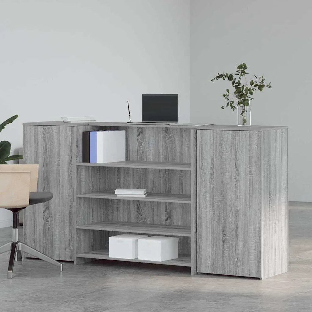 vidaXL Γραφείο υποδοχής 200x50x103,5 εκ. Επεξεργασμένο Ξύλο