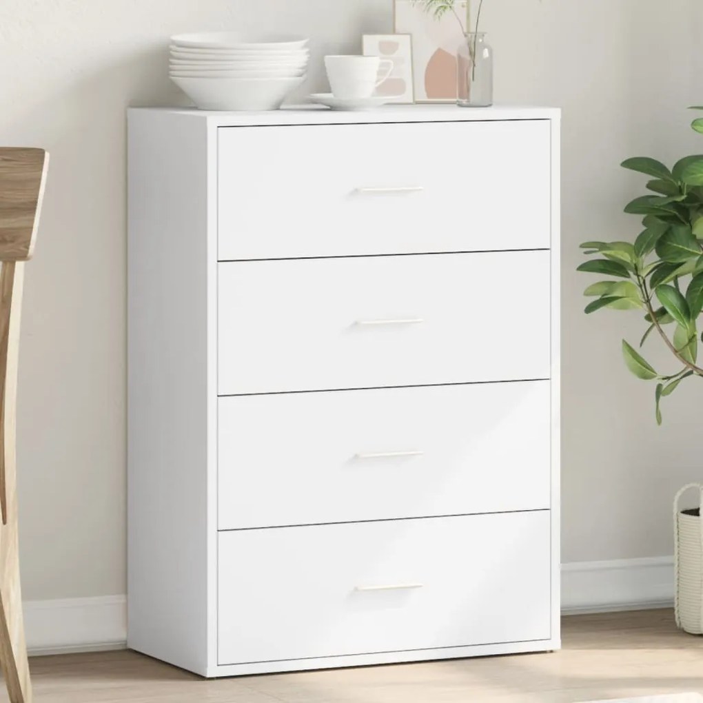 vidaXL Βοηθητικό Ντουλάπι Λευκό 60x31x84 εκ. από Επεξεργασμένο Ξύλο