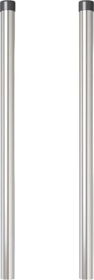 vidaXL Στύλος Περιφράξεων 2 pcs Ασημί 90 cm