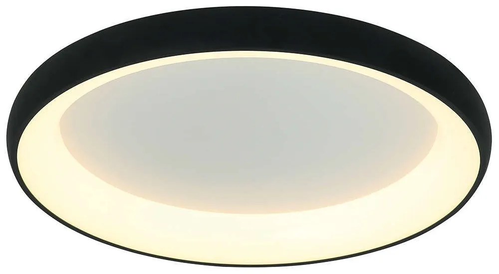 Φωτιστικό Οροφής - Πλαφονιέρα 2040 Led 3000K 30W Φ40cm Sandy Black Aluminum,Acrylic