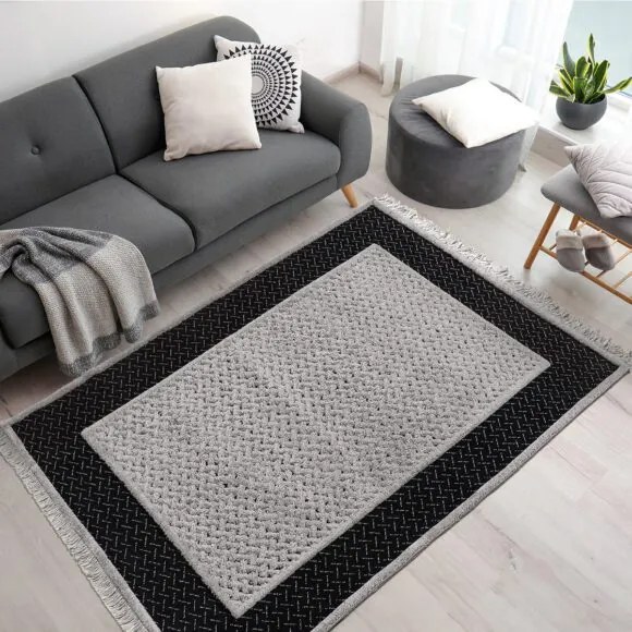 Beauty Home Χαλί Noir Art 9436 133x190 Black Μαύρο 133x190
