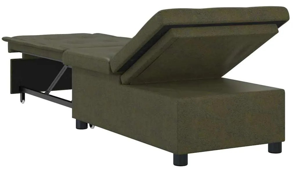 vidaXL Κρεβάτι καναπές Σκούρο Γκρι 194 x 67 x 82 εκ Υφασμα Huahua