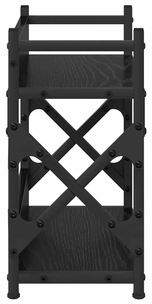 vidaXL Σταντ Εκτυπωτή Μαύρη Οξυά 40 x 20 x 40 εκ Επεξεργασμένο ξύλο