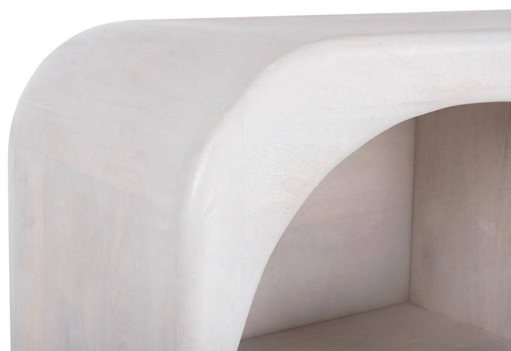 ΜΠΟΥΦΕΣ HANDYR HM9705 ΜΑΣΙΦ ΞΥΛΟ MANGO ΣΕ ΛΕΥΚΟ ΧΡΩΜΑ 165x35x75Yεκ.