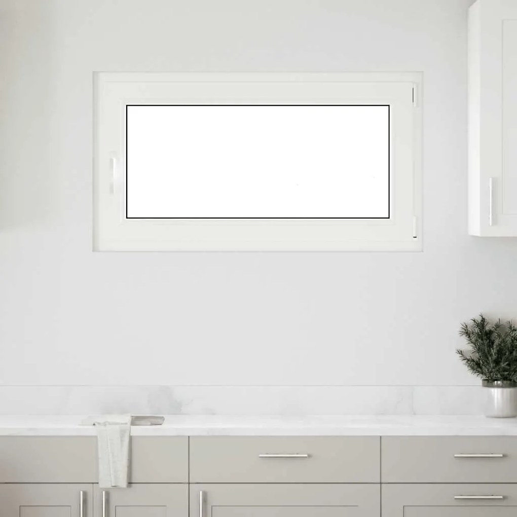 vidaXL Παράθυρο Υπογείου "RISOR" 110x70 εκ. Ανακλινόμενο &amp; Περιστρεφόμενο DIN Δεξί Ανθρακί