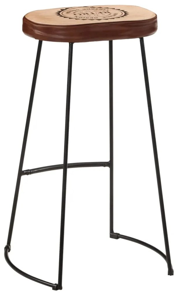 vidaXL Σκαμπό Μπαρ 2 τεμ. Σκούρο Καφέ 44 x 37,5 x 78 εκ.