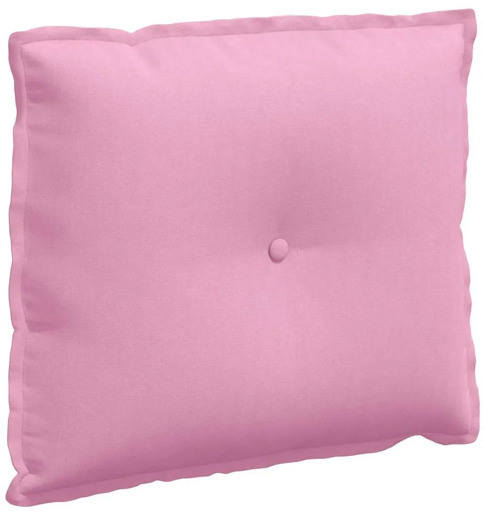 vidaXL Μαξιλάρι Πλάτης Ροζ 60 x 19 x 50 εκ ύφασμα