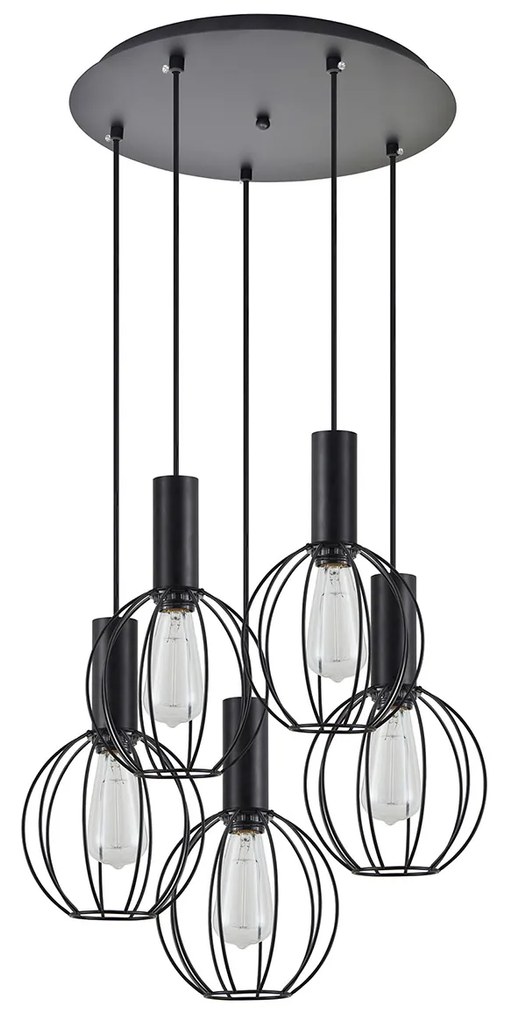 Φωτιστικό Οροφής Πολύφωτο Homelighting 77-8538 Black