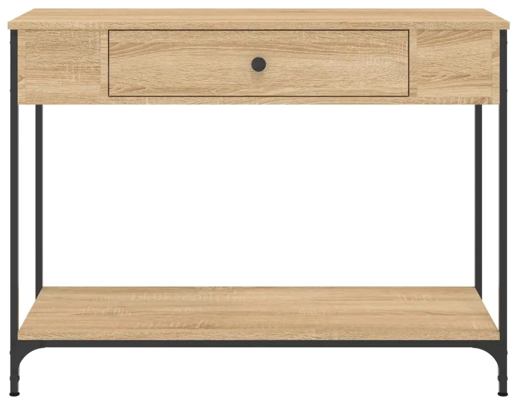 vidaXL Τραπέζι Κονσόλα Sonoma Δρυς 100x34,5x75 εκ. Επεξεργασμένο Ξύλο