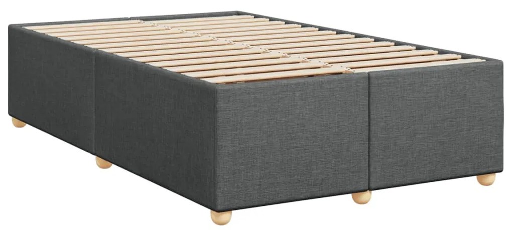 Κρεβάτι Boxspring με Στρώμα Σκούρο Γκρι 120x190 εκ Υφασμάτινο 3293513
