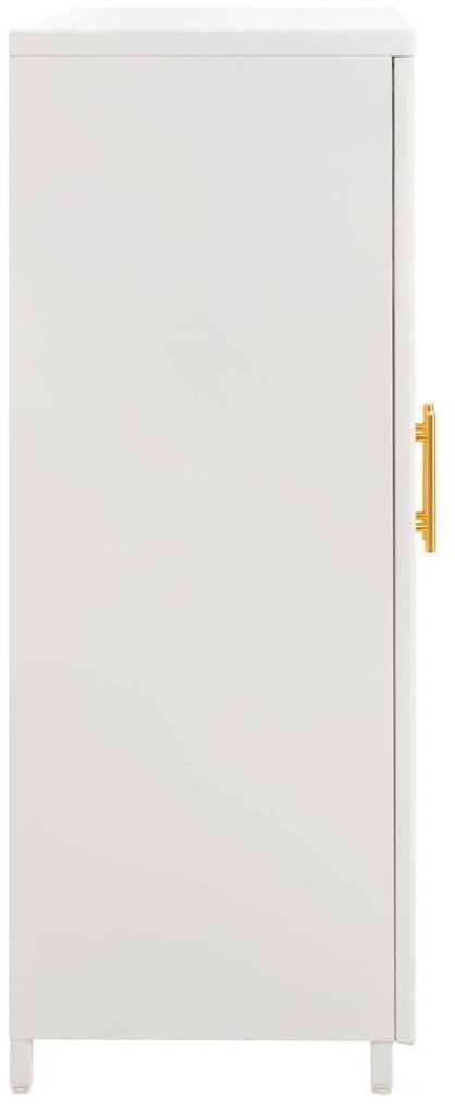ΜΕΤΑΛΛΙΚΟ ΝΤΟΥΛΑΠΙ ΒΙΤΡΙΝΑ CARIL HM9571.02 ΛΕΥΚΟ 80x37-40x102Yεκ.